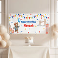 Personalised London Bear Theme Banner