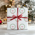 Personalised Christmas Wreath Wrapping Paper
