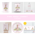 Personalised Pink Bunny Theme Party Bundle