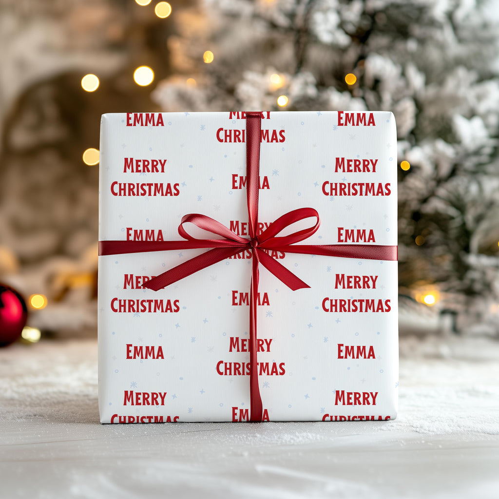 Personalised Merry Christmas Wrapping Paper