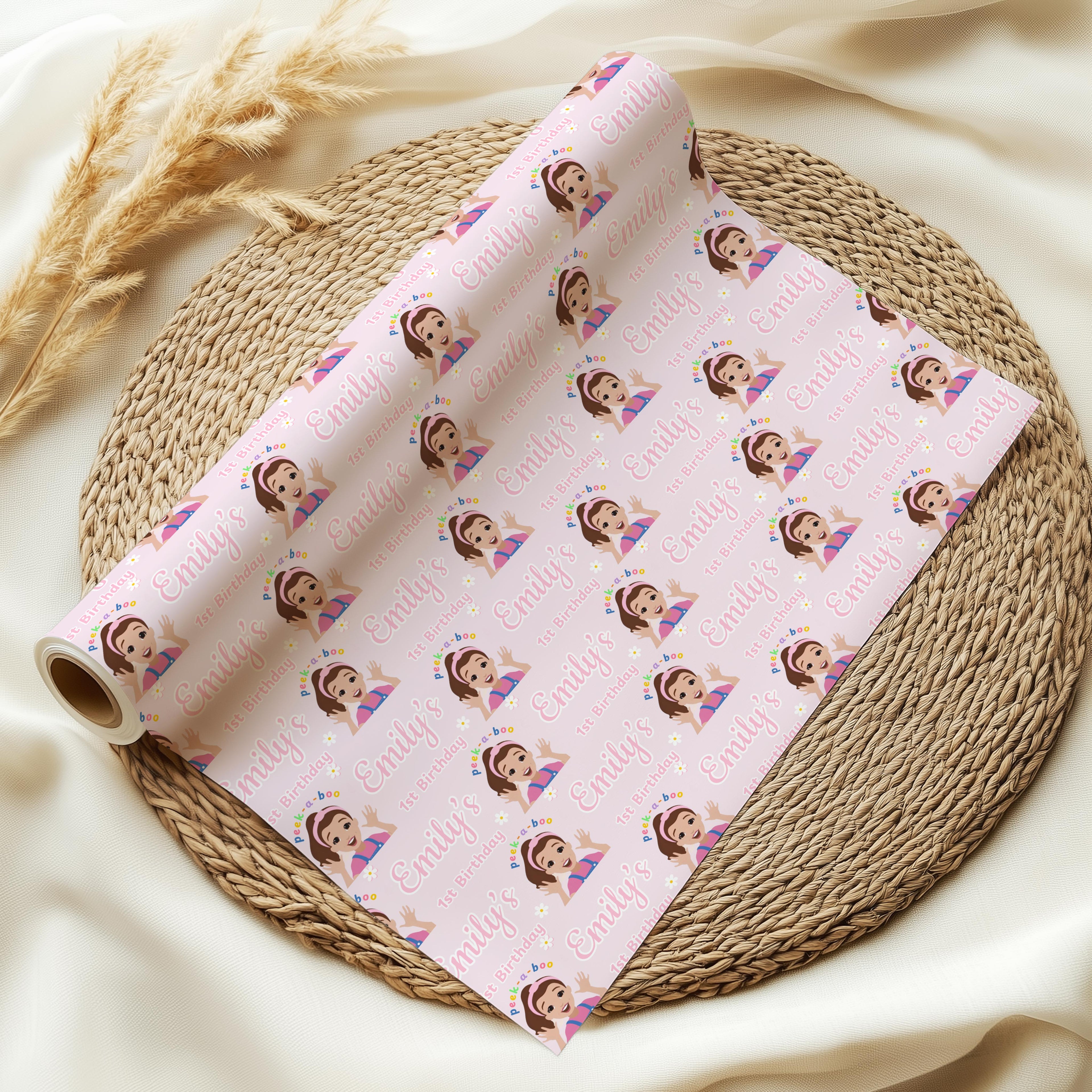 Personalised Ms.R Pink Wrapping Paper