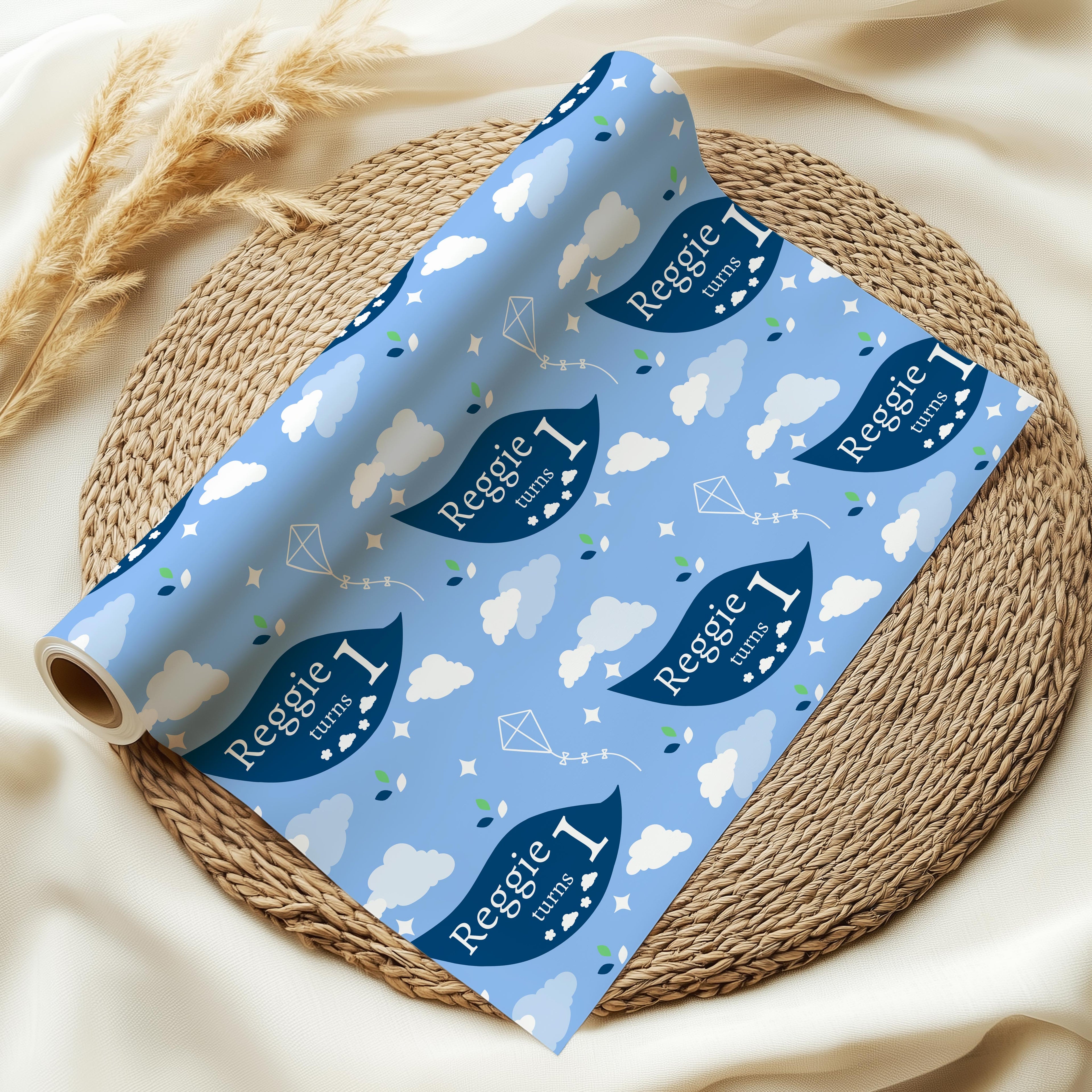 Personalised Night Garden Wrapping Paper