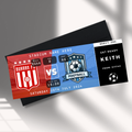 Personalised Football Match Surprise Ticket