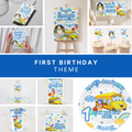 Personalised First Birthday Teacher Theme Party Bundle