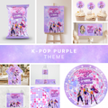 Personalised Purple K-POP Theme Party Bundle